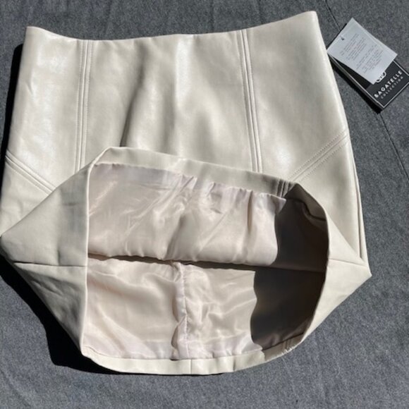 High Waisted Faux Leather Skirt Medium - Picture 3 of 5